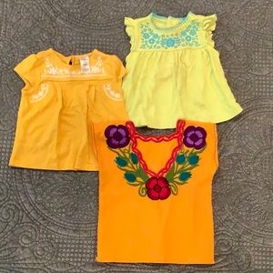 Set of 3 Embroidered tops